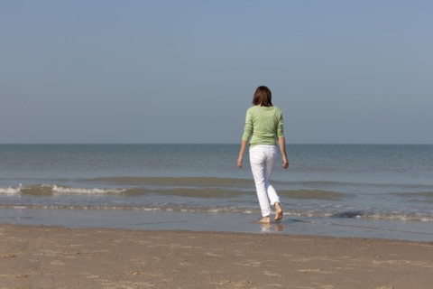 Woman on beach. Photo: Jan Scherders