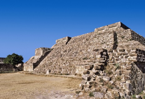 Mexico, Oaxaca, Monte Alban, pre-Columbian archaeological site, built 600 BC by the Zapotecs. Photo