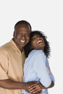 Studio portrait of mature couple. Photo : Rob Lewine