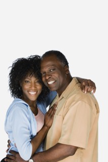 Studio portrait of mature couple. Photo : Rob Lewine