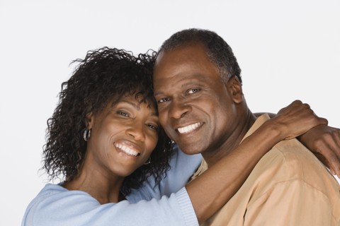 Studio portrait of mature couple. Photo : Rob Lewine