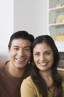 Portrait of happy couple. Photo : Rob Lewine