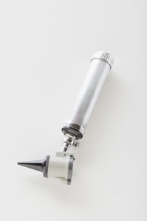 Close up of medical instrument, studio shot. Photo: Rob Lewine