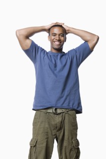 Studio portrait of young man. Photo : Rob Lewine