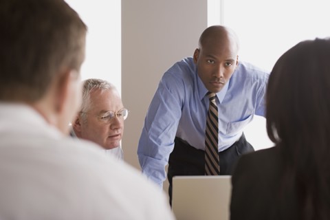 Portrait of business people in office. Photo : Rob Lewine