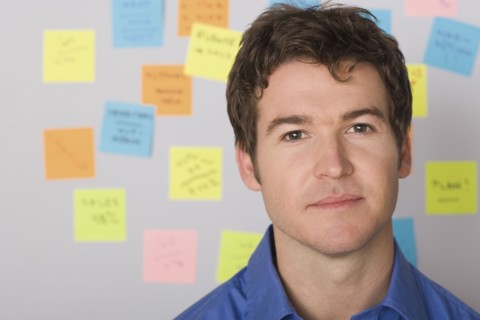 Portrait of young businessman. Photo : Rob Lewine