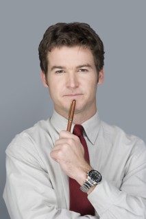 Portrait of young businessman. Photo : Rob Lewine