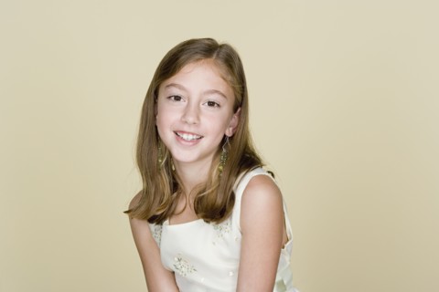 Portrait of happy girl (8-9). Photo : Rob Lewine