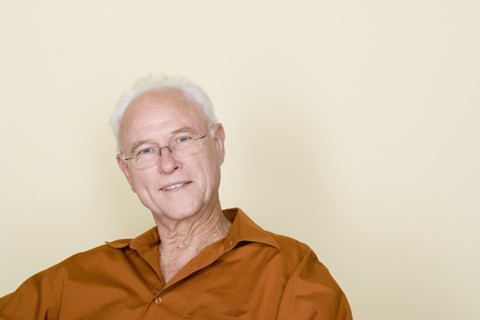 Portrait of happy senior man. Photo : Rob Lewine