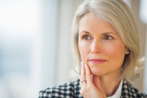 Portrait of senior businesswoman .