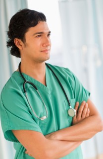 Portrait of male doctor.