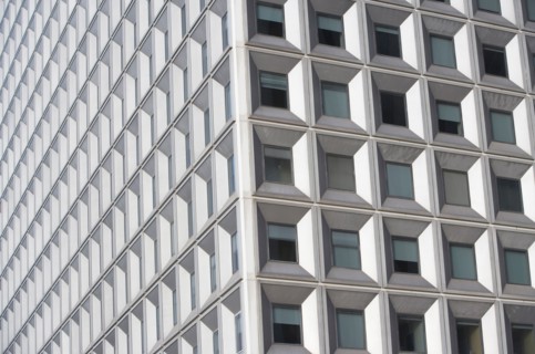 USA, New York state, New York city, close-up of office building. Photo : fotog