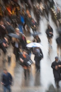 USA, New York state, New York city, pedestrians walking. Photo : fotog