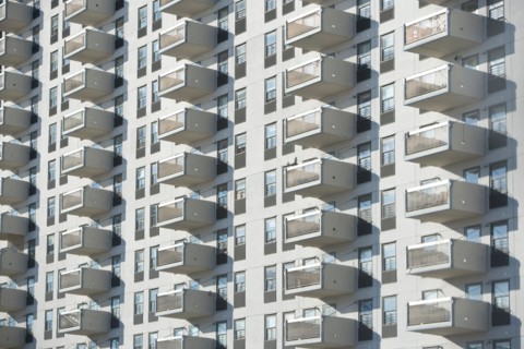 USA, New York State, New York City, full frame of building exterior. Photo : fotog
