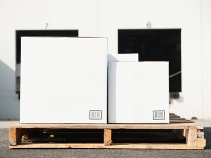 Load on pallet.