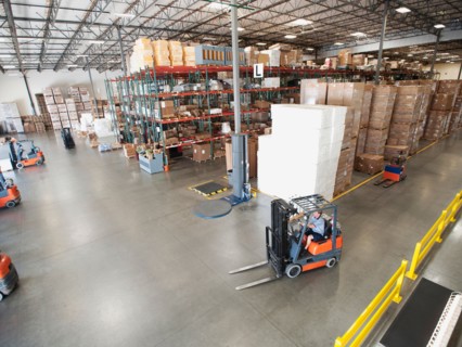 Warehouse interior.