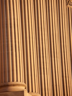 USA, Tennessee, Nashville, State Capitol Building, Close up of columns. Photo : Henryk Sadura