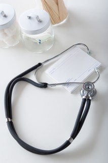 Stethoscope on desk. Photo : Rob Lewine