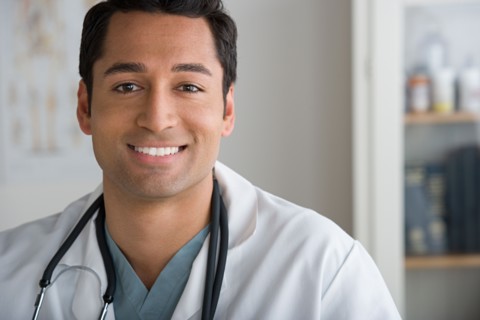 Portrait of male doctor. Photo : Rob Lewine