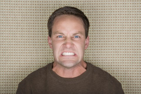 Portrait of angry man. Photo : Rob Lewine