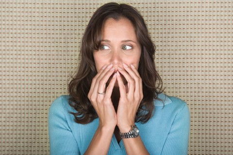 Portrait of surprised woman. Photo : Rob Lewine