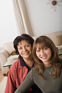 Portrait of grandmother and granddaughter. Photo : Rob Lewine