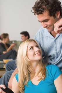 Couples at home party. Photo : Rob Lewine