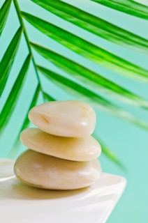 Spa pebbles.