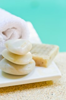 Spa pebbles.