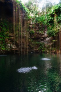 Mexico, Yucatan. Scenic lake.