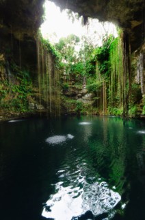 Mexico, Yucatan. Scenic lake.