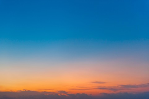 Sunset sky.