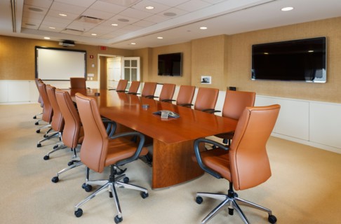 Empty conference room.