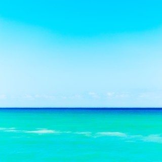 Seascape with blue sky.