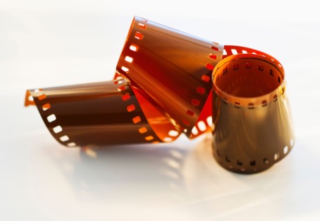 Photographic film, studio shot.