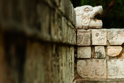 Mexico, Yucatan, Chichen Itza. Mayan ruins.