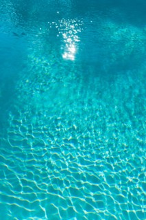Blue water.