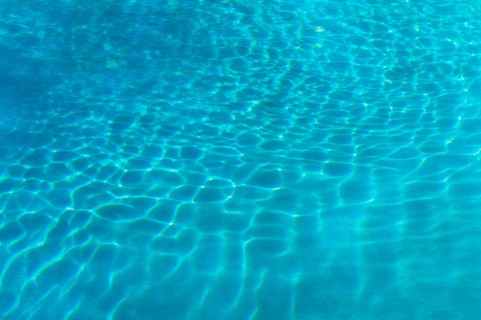 Blue water.