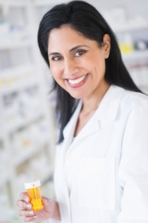 Pharmacist in drugstore.