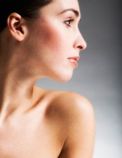 Profile of woman, studio short.