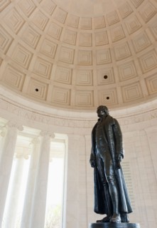 USA, Washington DC. Interior of Jefferson Memorial.