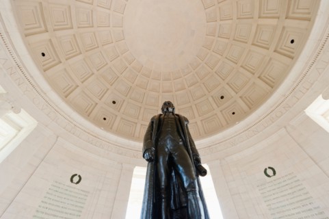 USA, Washington DC. Interior of Jefferson Memorial.