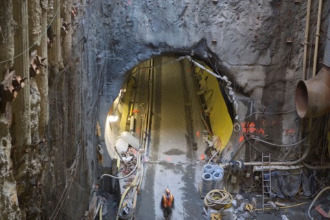 USA, New York, New York City. Construction of Second Avenue Subway. Photo : fotog