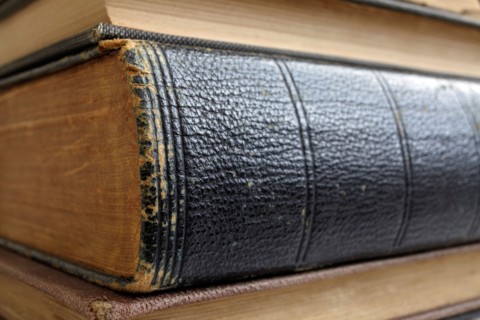 Stack of old books. Photo : Winslow Productions