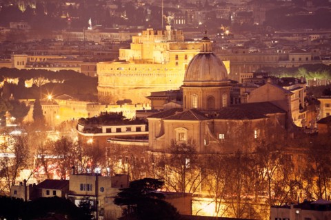 Italy, Rome. Castel Sant'Angelo at sunrise. Photo : Henryk Sadura