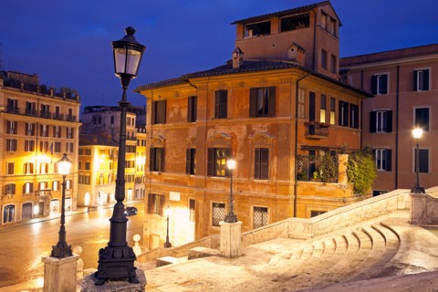 Italy, Rome. Spanish Steps in early morning. Photo : Henryk Sadura