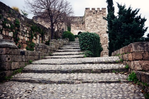 Lebanon, Byblos. Crusaders castle ruins . Photo : Henryk Sadura