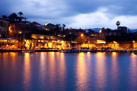 Lebanon, Byblos. Harbour at dusk. Photo : Henryk Sadura