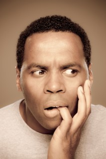 Studio shot of surprised mid adult man. Photo : Rob Lewine