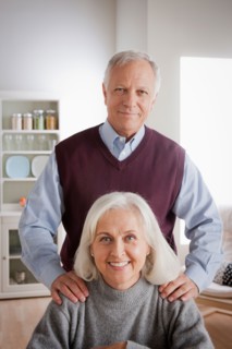 Portrait of smiling senior couple. Photo : Rob Lewine